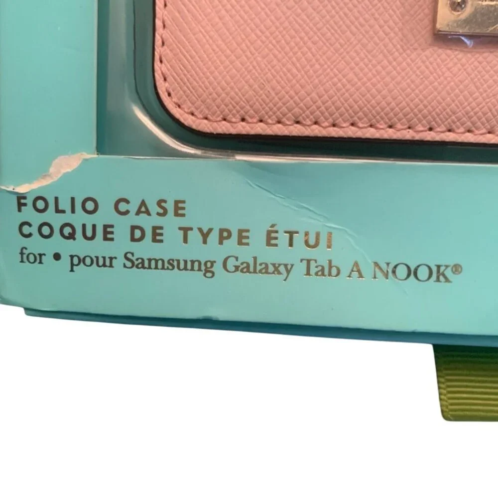 NWT Kate Spade New York Folio Case For‎ Samsung Galaxy Tab A Nook ROSE GOLD